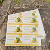 Adesivo de Etiqueta de Fruta Tira Filme Adesivo Universal Fruta Vegetal Morango Laranja Adesivo Etiqueta