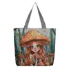 Comercio Exterior Nuevo Estilo Étnico Bolso de Lona Bordado Bolso de Hombro de Tela de Arena Mochila Casual Transfronteriza para Mujer Bordado Dorado