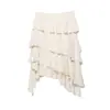 Para Comercio Exterior Transfronterizo Europeo y Americano Ropa de Mujer Aliexpress Más Vendido Verano Simple Versátil Falda Irregular con Volantes