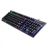 Teclado USB com fio Chasing leopard G20 para laptop e computador de mesa, teclado luminoso para escritório, casa e jogos