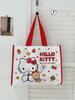 Bolsa de Mão Tecida Sanrio Genuína Autorizada Bolsa de Ombro Fofa de Desenho Animado Grande Capacidade Compras Bolsa de Mamãe Bolsa de Compras