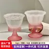 Vaso Alto de Vidrio con Lazo de Alto Valor Estético, Copa de Vino para una Bebida Ligera, Copa de Cóctel de Champaña Licores, Vaso Creativo para Café