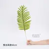 Hojas de Banyan de Simulación Plástico Laminado Hojas Verdes Decoración Hojas Ramas Hojas Falsas de Banyan Laminadas Ramas para Paisajismo