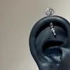 Set de Aretes de Gota de Agua Dulces y Frescas, Estilo Hot Girl de Nicho, Joyería de Perforación con Diamantes, Varios Estilos de Aretes al por Mayor