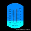 Refratómetro de Salinidad Portátil 0-100 Medidor de Salinidad Acuicultura de Agua Dulce y Salada Detector de Gravedad Específica de Agua de Mar S.G. Refratómetro