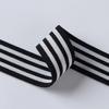 Fabricante en stock 2.5cm ~ 3cm banda elástica de rayas de color zapatos decorativos ropa interior elástica elástica buena adherencia a la piel