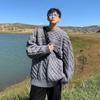 Suéter estilo japonês Twist masculino outono e inverno estilo preguiçoso retrô Ins estilo coreano elegante solto top de malha de alta qualidade
