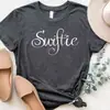 Venta al por mayor de fábrica camiseta top de manga corta de moda europea y americana talla grande para mujer algodón gris top para mujer camiseta para mujer 2023