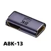 Adaptador HDTV HD UHD 2.1 Macho a Hembra Codo 90 Grados Estéreo Computadora Decodificador Extensión Transmisión de Video