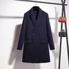 Roupa Externa de Lã Profissional Roupa de Trabalho Feminina Plus Algodão Engrossado Comprimento Médio Departamento de Vendas de Hotel Roupa Externa de Lã Inverno