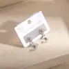 Pendientes de Acero Inoxidable con Flor y Delfín Europeos y Americanos Transfronterizos, Simples y Únicos, Pendientes de Gama Alta de Nicho, Joyería para Orejas al por Mayor