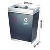 Lixeira de Aço Inoxidável Preto Dourado Sem Marcas de Dedos Gpx-218G Nova Moda Classificação Loja de Departamentos Classificação Cinzeiro