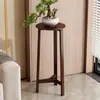 Estante de Flores y Adorno Estilo Antiguo de Bambú Chino para Sala de Estar en Casa, Estante de Exhibición de Piso para Plantas Verdes y Macetas, Estante de Flores de Almacenamiento