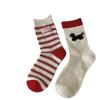 Calcetines Coreanos para Mujer Calcetines de Perro Ins Caricatura Linda Otoño e Invierno Algodón Puro Calcetines de Media Pantorrilla para Mujer Calcetines de Felpa Perro Dachshund para Mujer