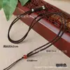 Pingente de Corda com Contas de Ágata de Alta Qualidade Tecido à Mão Acessórios DIY Pingente de Jade Pingente de Jade Corda de Jade Atacado Ajustável
