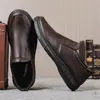 2026 Nuevo Estilo Zapatos de Cuero Suave con Suela Blanda para Hombre, Zapatos de Vestir Casuales de Negocios para Hombre, Zapatos Negros para el Trabajo, Regalo para Papá, Zapatos de Hombre