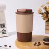 Caneca de Café da Moda, Copo de Água Simples de Aço Inoxidável, Conserva o Frio, Garrafa Térmica Octogonal Estilosa Portátil para Carro para Mulheres