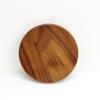 Posavasos moderno simple de madera maciza con logo tallado, soporte para taza de ceremonia del té, tapete para té, bandeja de té de madera estilo japonés
