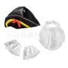 Fiesta George Washington Presidente Manga de Encaje Babero Sombrero Triangular Set Sombrero Triangular Pirata No Tejido