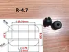 Anel de Borracha Plug de Furo Manga Protetora Silicone Anel Protetor de Fio Unilateral Dupla Face Anel Passa-Fio Anel de Tomada Anel de Vedação