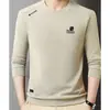 Moletom masculino 2024 primavera novo estilo solto casual masculino gola redonda pulôver manga longa top camiseta