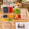 Cajas de Plástico Transparente Listas para Enviar del Fabricante, Cajas de Almacenamiento de Plástico Duro Engrosado, Cajas de Almacenamiento para Organizar el Refrigerador, Cajas para Conservar la Frescura al por Mayor