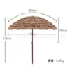 Sombrilla de paja para playa parasol exterior sombrilla de paja simulada patio Playa exterior sombrilla de paja simulada grande retro