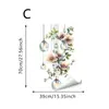 Pegatinas Electrostáticas de Vidrio con Faroles Florales para Hogar, Dormitorio y Sala de Estar, Pegatinas de Vidrio para Ventana Estilo Pastoral, Calcomanías para Ventana, Pegatinas Electrostáticas