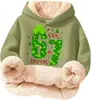 Moletom com Capuz de Algodão Composto e Lã de Cordeiro, Forrado com Fleece, Tamanho Grande, Corte Amplo, Sem Bolsos, Outono e Inverno, Cruzado do Sudeste Asiático