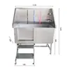 Piscina de Baño para Mascotas de Acero Inoxidable 304, Engrosada, Resistente y Duradera, Piscina Eléctrica Elevable para Baño de Perros, Dedicada para el Baño
