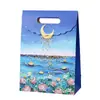 Bolsa de Regalo de Pintura al Óleo Creativa, Bolso Tote Artístico de Nuevo Estilo, Exquisito Empaque de Ramo para Vacaciones y Cumpleaños, Bolsa de Papel para Regalo