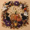Nuevo en stock: Pintura de diamantes y perlas para decoración DIY de Navidad y Halloween, pintura para colgar, pintura decorativa de calavera, árbol de Navidad
