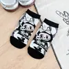 Calcetines Lindos de Dibujos Animados de Anime para Mujer, Calcetines Bajos Transpirables de Algodón Peinado, Calcetines para Mujer con Ilustración Divertida de Dibujos Animados Transfronterizos