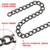 Venta al por mayor del fabricante Cadena de esmerilado de doble cara Cadena de hierro que no se decolora Borde de esmerilado de doble cara Joyería Accesorios decorativos DIY Cadena de etiqueta
