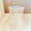 Caja Pequeña de Plástico de Grado Alimenticio Cuadrada Transparente a Prueba de Polvo Caja de Almacenamiento Acrílica para Figuras con Tapa Ps Caja de Dulces para Boda