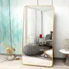 Espejo de Cuerpo Entero Móvil para Niñas Espejo Ajustable con Apariencia Adelgazante Espejo de Pared para el Hogar Espejo de Cuerpo Entero para Dormitorio Espejo de Pie