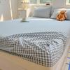 Jie Liya Color Puro Alta Calidad Cuadros Algodón Lavado Sábana Ajustable, Pieza Única, Totalmente Cubierta, Sábana Antideslizante, Ropa de Cama Disponible para Venta al por Mayor