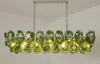 Candelabro de sala de estar de vidrio soplado a mano Murano de lujo ligero vintage estilo francés, sensación vintage de alta gama, adecuado para comedor de villa y dormitorio principal, accesorio de hierro