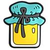Parche Grande de Dibujos Animados Transfronterizo Accesorios de PVC Decorativos Pegatina para Refrigerador Bolsa Accesorios DIY Parche Adhesivo Suave de Abeja