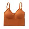 Cyber Celebrous Kaka Estilo Same Sujetador de Espalda Hermosa Ropa Interior Sexy Tirante Cabestrillo Sin Aros Recogido Pecho Envuelto Chaleco Deportivo para Mujer
