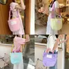 Bolsa de Maquillaje Acolchada con Bordado en Forma de Corazón, Bolsa Tote Floral para Almacenamiento, Bolso de Mano para Viajes Diarios Cruzado al Hombro para Mamá, Se Puede Bordar