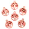 Nuevos accesorios diy YuenZ Accesorios vintage europeos y americanos de aleación 5 colores árbol de la vida 12 * 10MM Q274