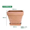 Vaso de Flor Universal, Vaso Quadrado para Flor de Perilla, Plantio de Flores de Plástico, Controle de Raízes, Vaso de Plantio para Suculentas em Pedra Imitação, Plantio em Terra, Planta de Interior Pote