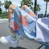 Exclusivo de fornecimento transfronteiriço shorts masculinos verão seda gelada finos florais soltos modernos casuais casa juventude cinco pontos rápido