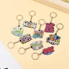 Llavero de Plástico Blando de Dibujos Animados de PVC Personalizado Colgante para Bolso DIY Colorido Creativo Pequeños Regalos Accesorios Colgantes para Coche