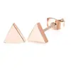 Pendientes de acero inoxidable transfronterizos pendientes de triángulo Europa y Estados Unidos personalidad simple 4mm 6mm 8mm Amazon AliExpress