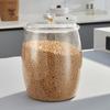 Tanque de almacenamiento sellado de gran capacidad para el hogar, a prueba de insectos, a prueba de humedad, cubo para granos, transparente, cubo para almacenar arroz de 20 kg, venta al por mayor