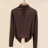 Camisa de veludo dupla face para meninos, outono e inverno, roupas quentes de outono, interior confortável, ajuste fino, espessado, gola alta, roupa íntima