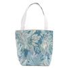 Jardim de Monet Girassol Azul Pintura a Óleo Estilo Bolsa de Ombro Versátil de Grande Capacidade para Trabalho, Trajeto, Estudante Universitário Bordado