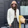 Chaqueta Corta de Algodón con Relleno de Plumón Nueva de Invierno Estilo Japonés y Coreano, Chaqueta Abrigadora Gruesa Casual para Invierno